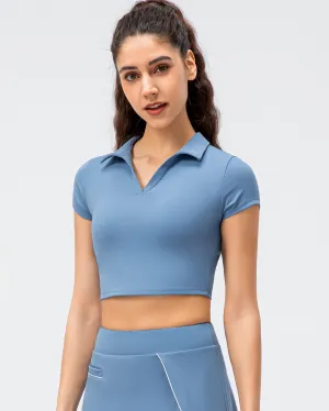 Adalyn Crop Top - Blue