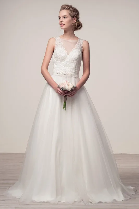 Affordable Off White Fairytale Tulle Wedding Gown Bridal Dress XS - 2XL