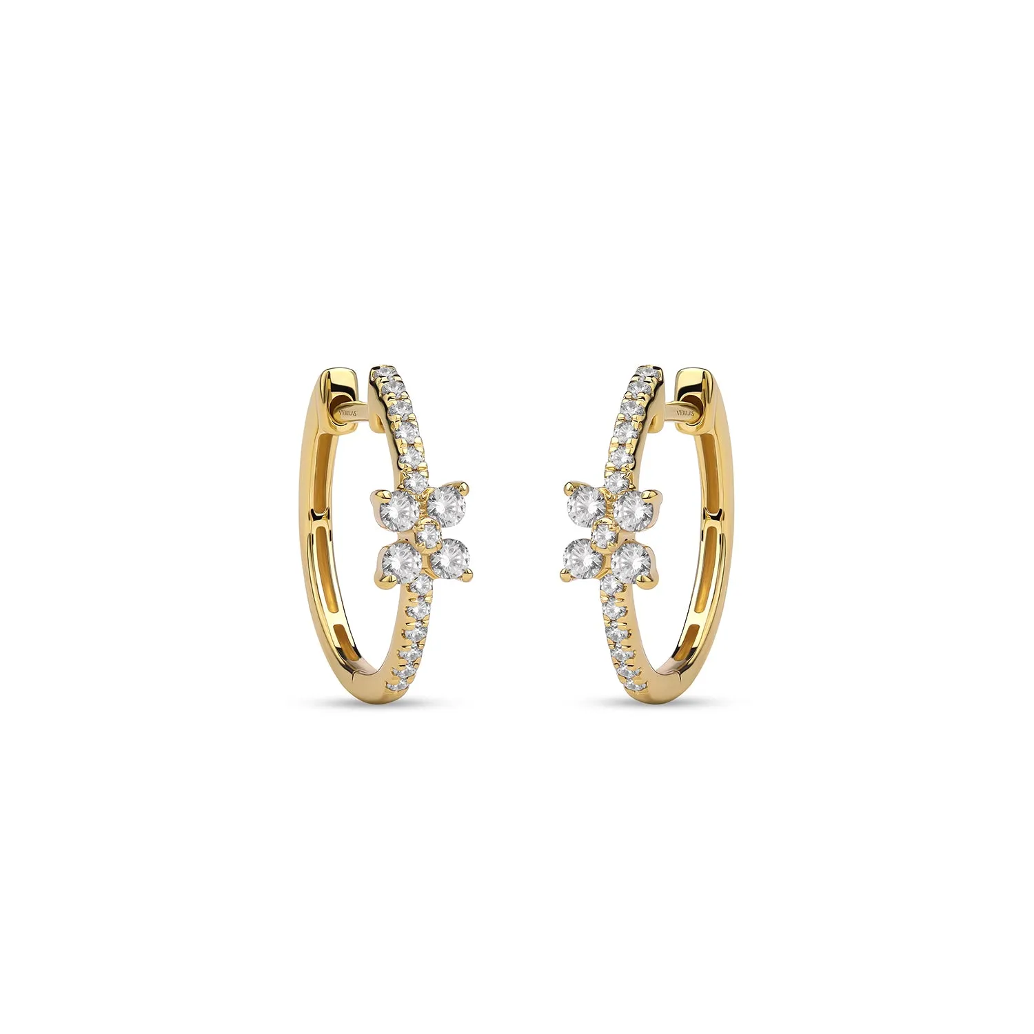 Alyssa Empowered Floral Statement Hoops