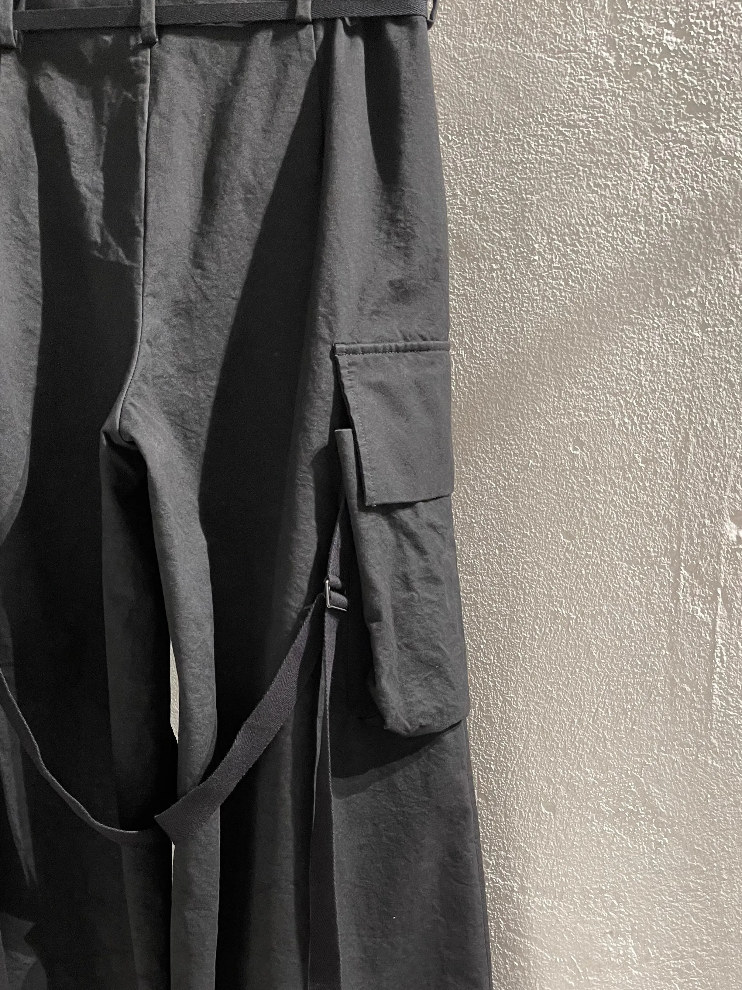 Ann Demeulemeester natural wash cotton cargo pants