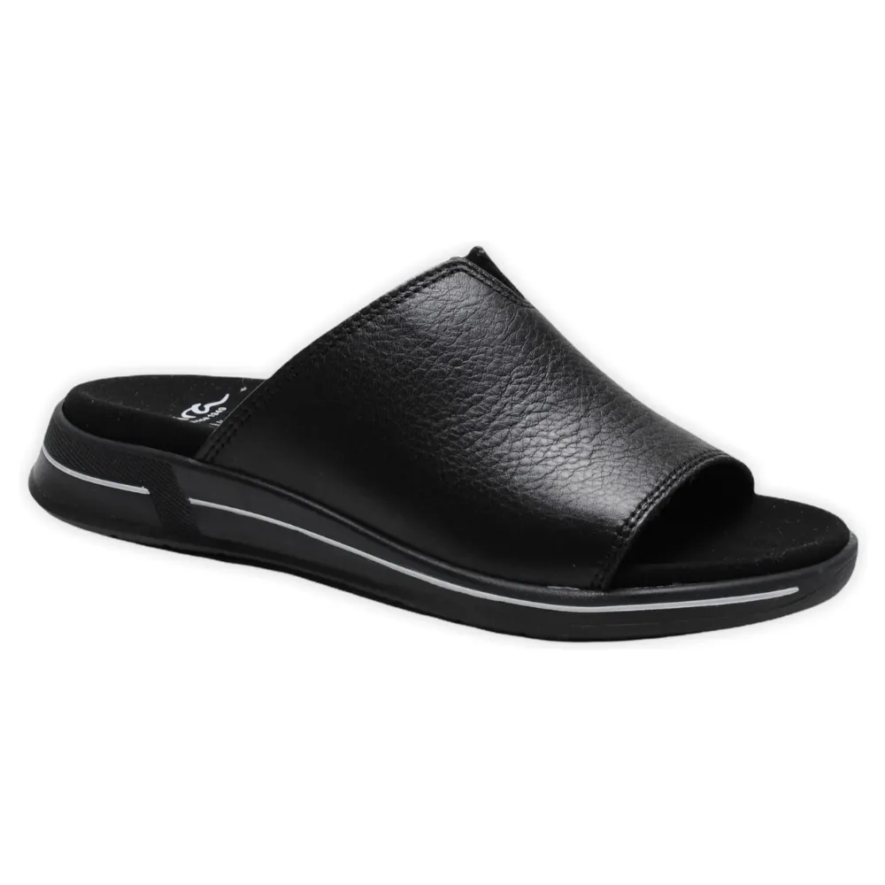 Ara Onella Black Leather Sandal (Women's)