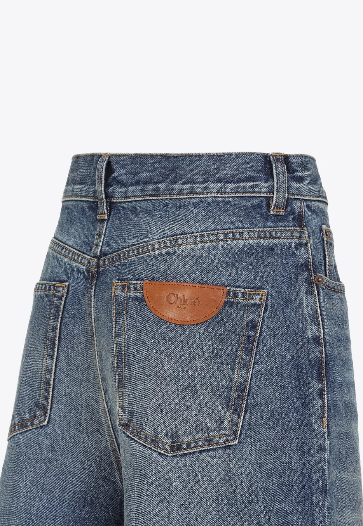 Bermuda Denim Patchwork Shorts
