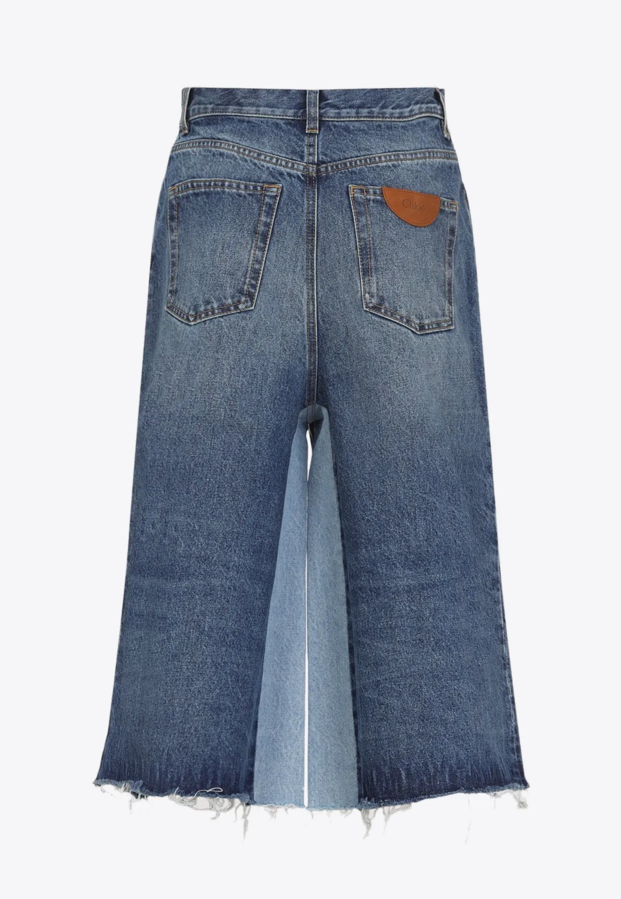 Bermuda Denim Patchwork Shorts