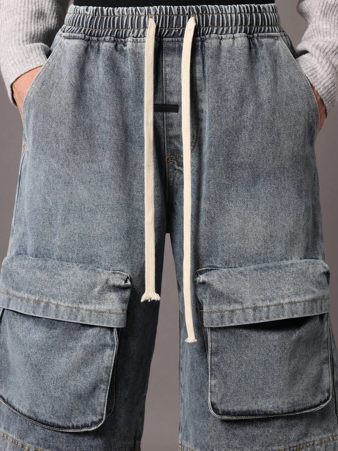 Bermuda Pull On Denim Jort
