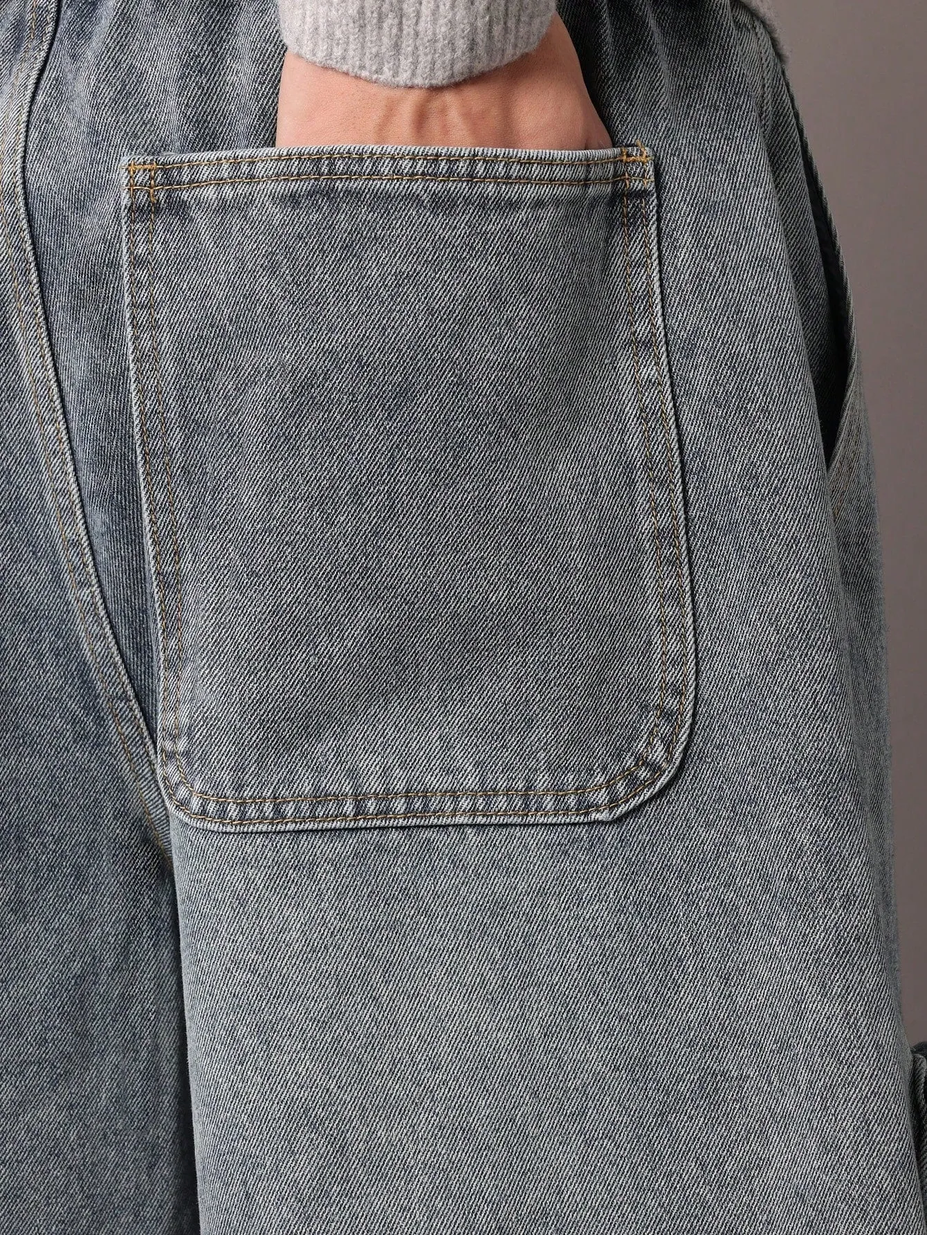 Bermuda Pull On Denim Jort