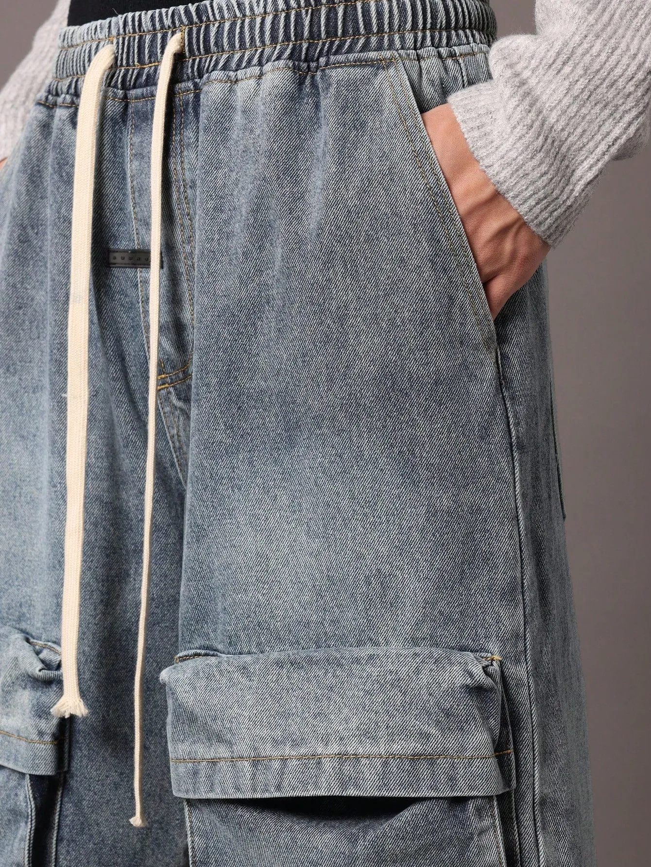 Bermuda Pull On Denim Jort