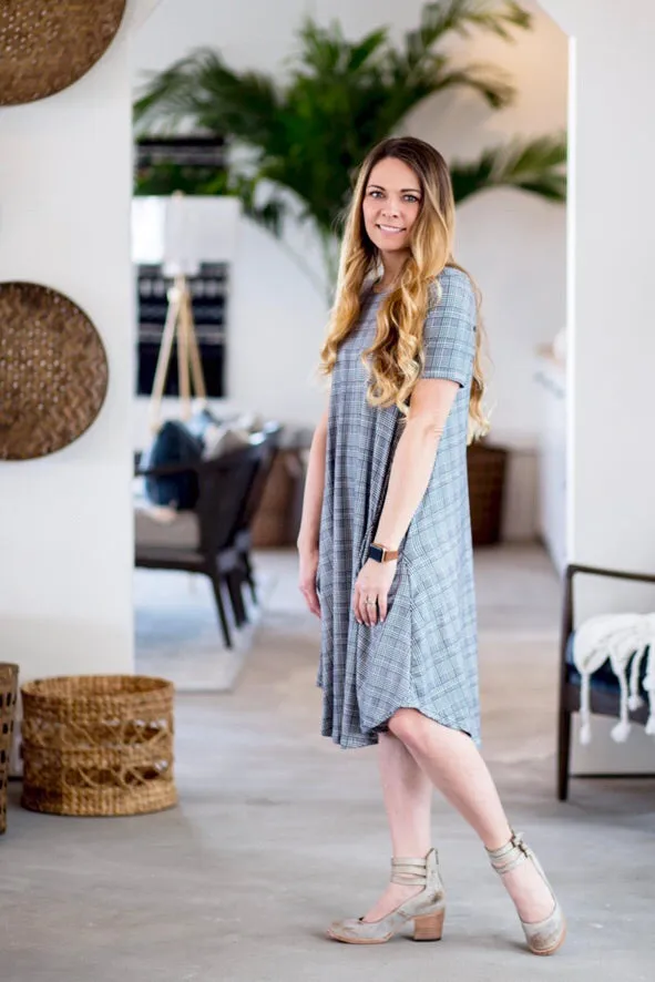Black & White Tweed April Dress