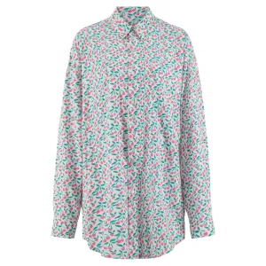 Claude Shirt in Aqua Cherries