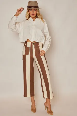 Colette Cropped Wide Leg Pants