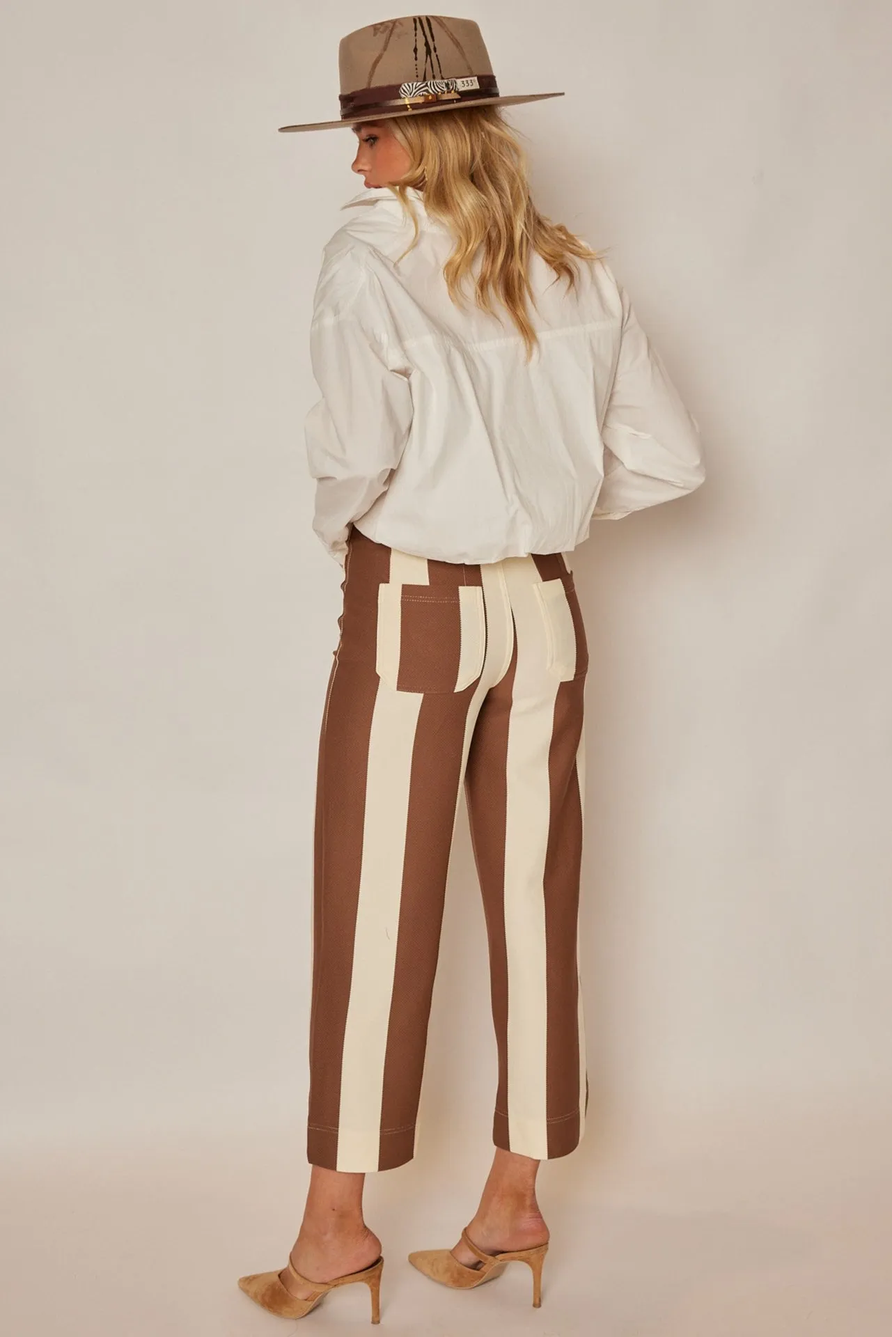 Colette Cropped Wide Leg Pants