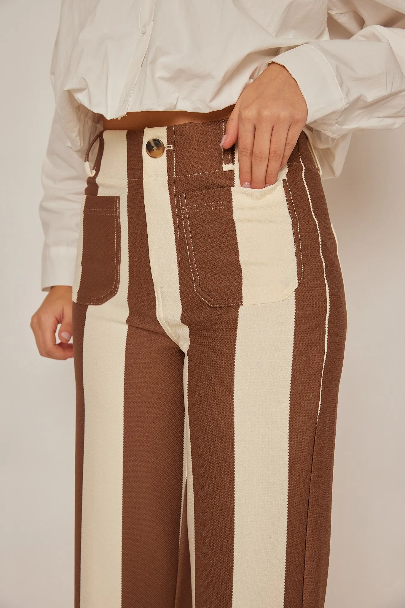Colette Cropped Wide Leg Pants