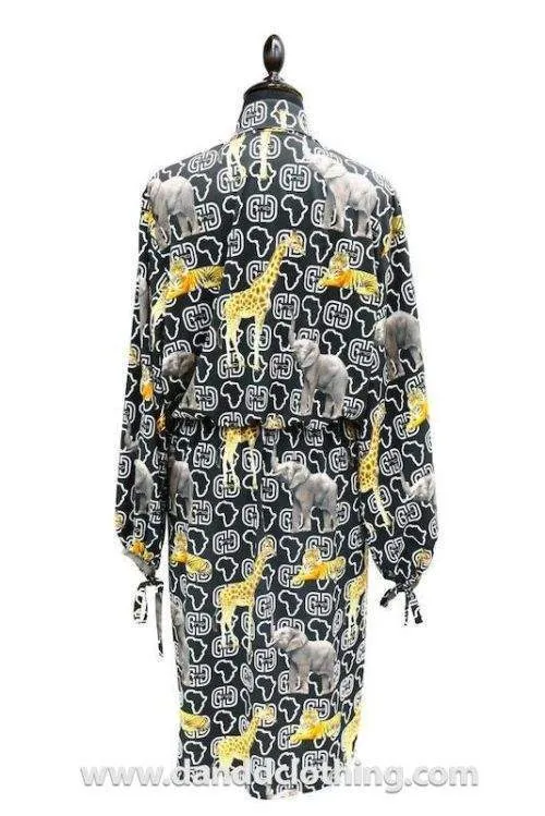 D&D Dress Animal Print Black