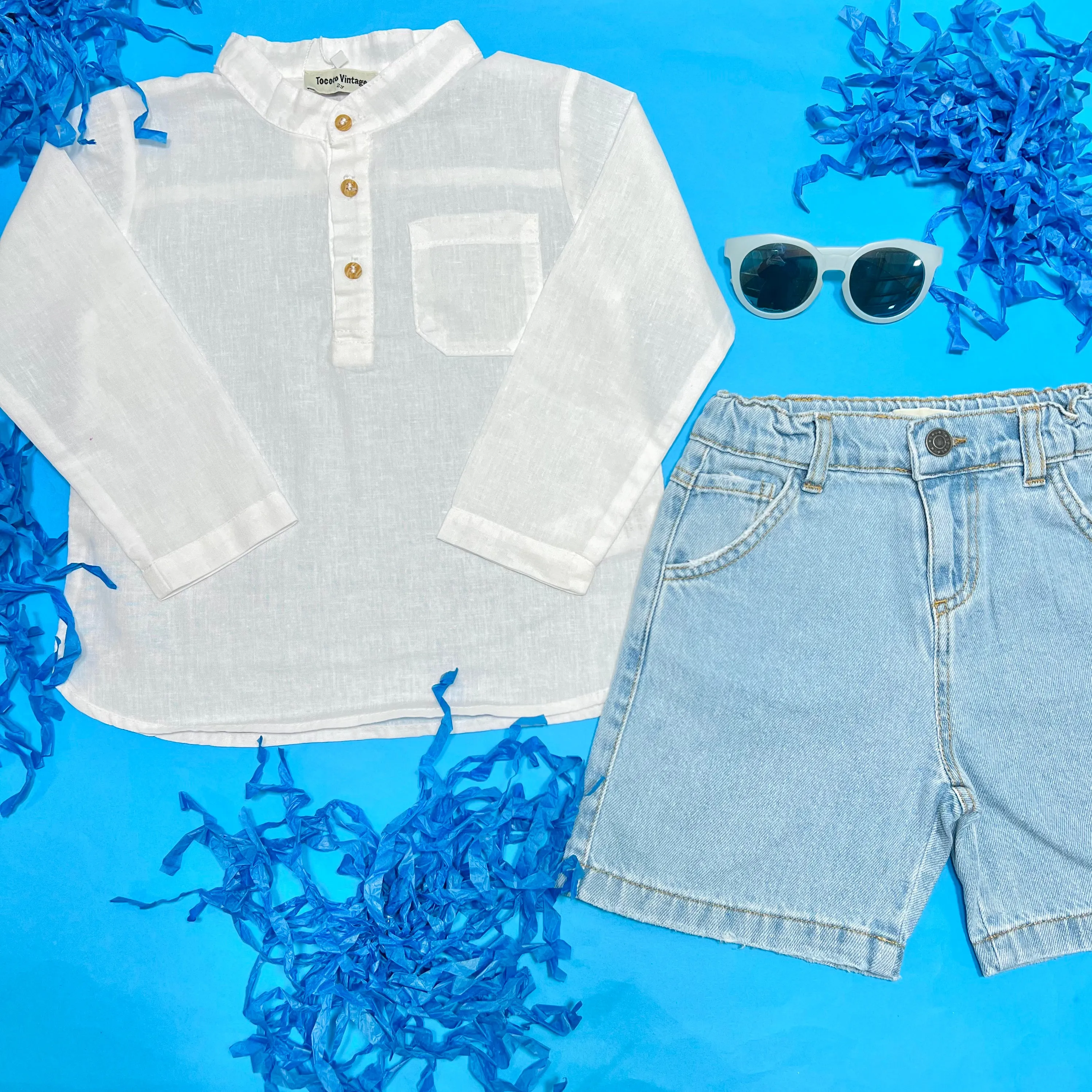 DENIM BERMUDA SHORTS