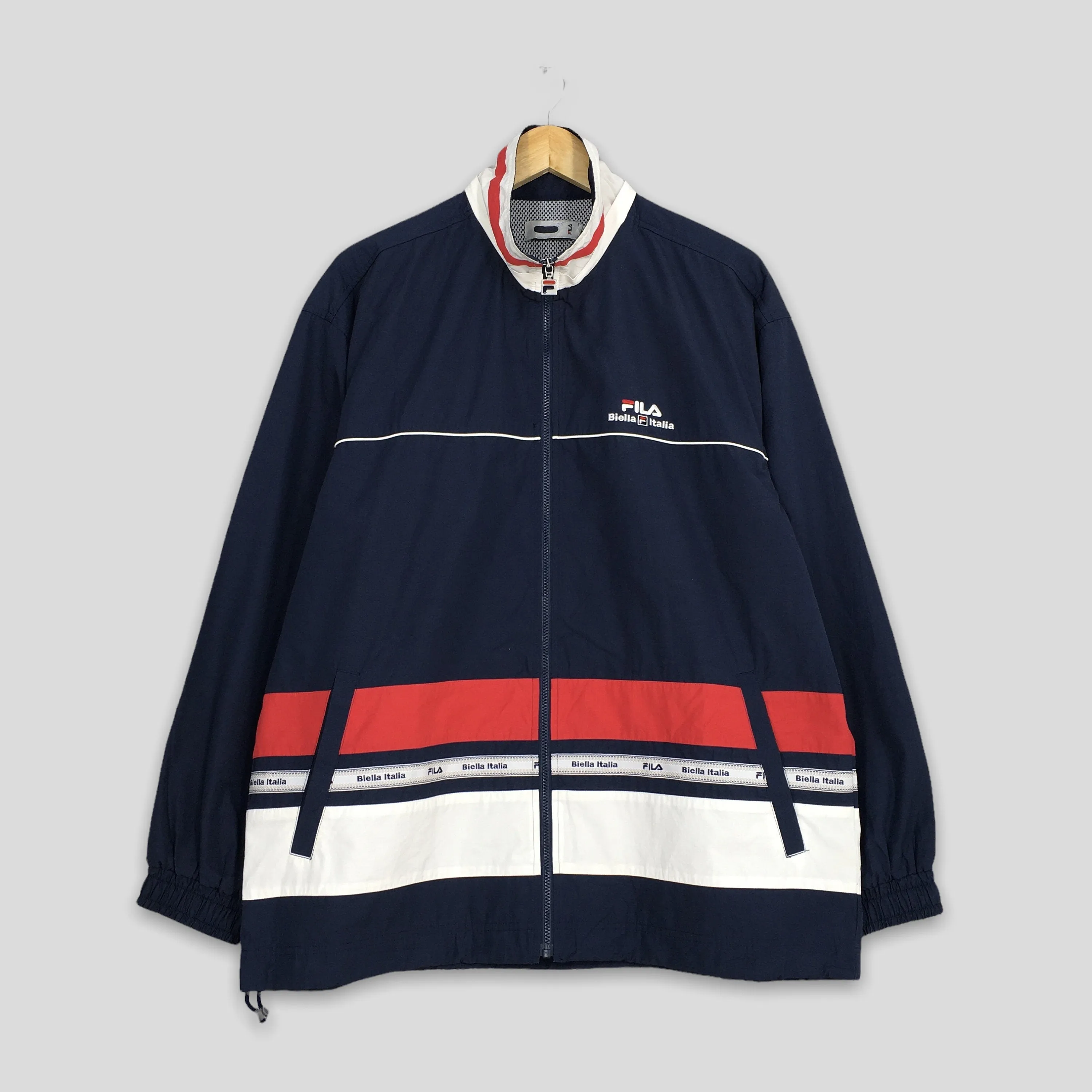 Fila Italia Perugia Windbreaker Jacket Large
