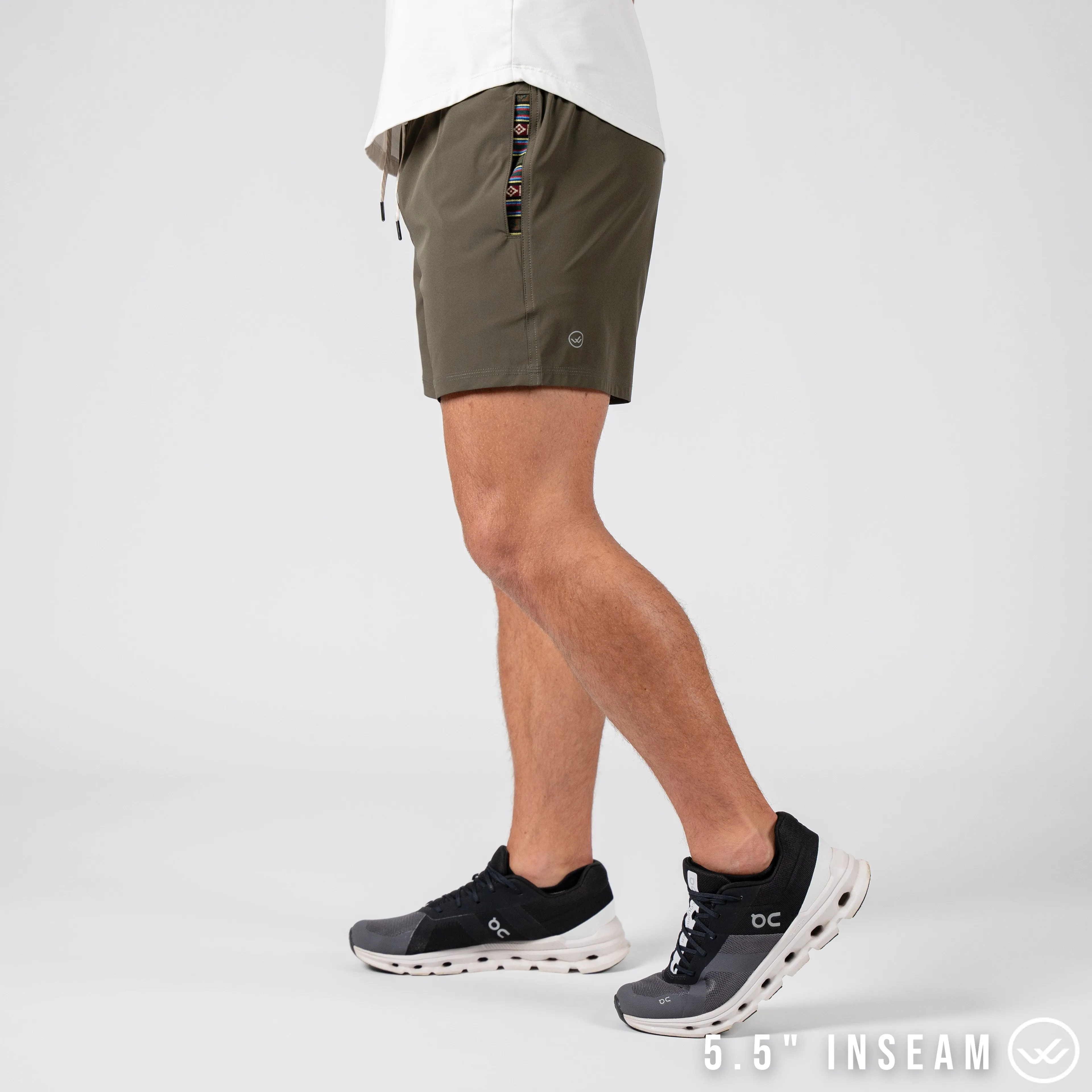 Flow 2.0 Short (Athletic) - Olive 5.5" & 7"