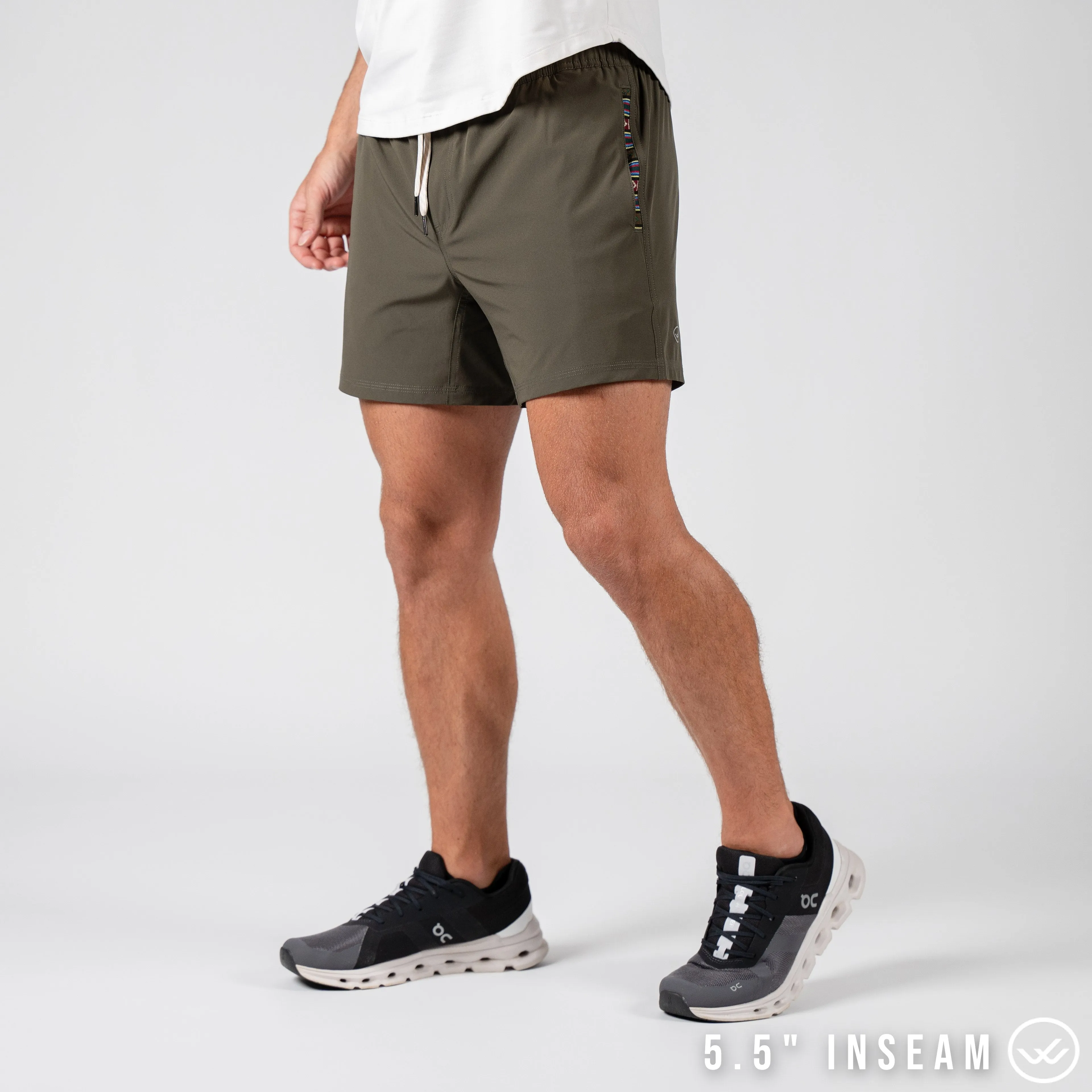 Flow 2.0 Short (Athletic) - Olive 5.5" & 7"