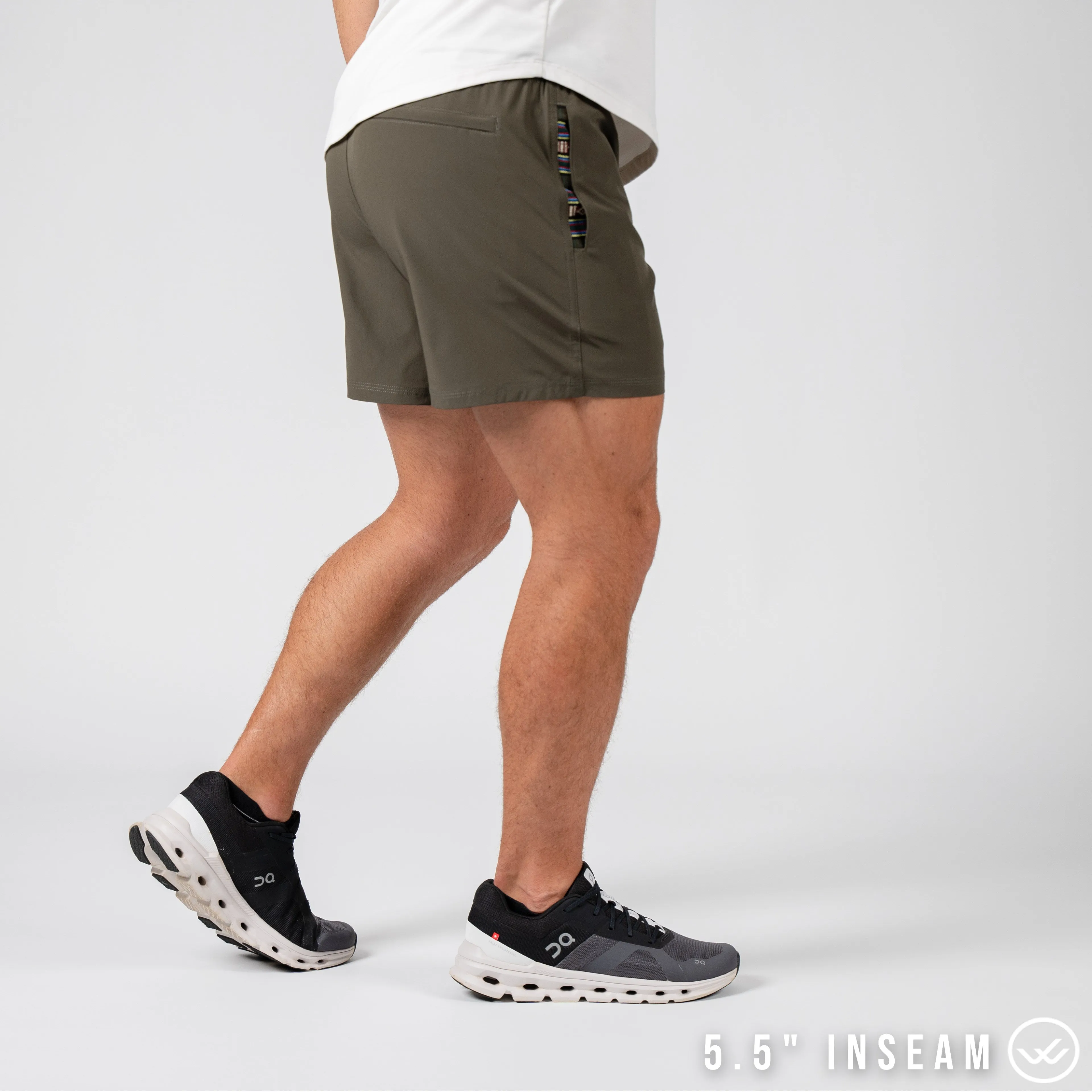 Flow 2.0 Short (Athletic) - Olive 5.5" & 7"