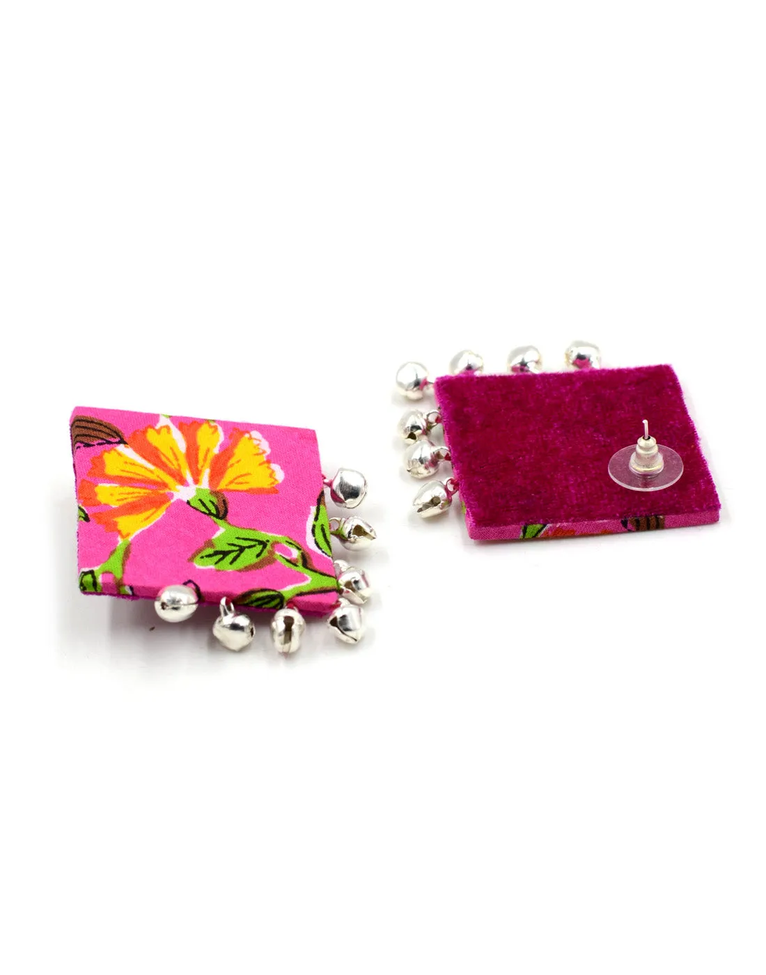 Gulabi Ghungroo Earrings