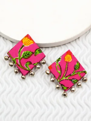 Gulabi Ghungroo Earrings