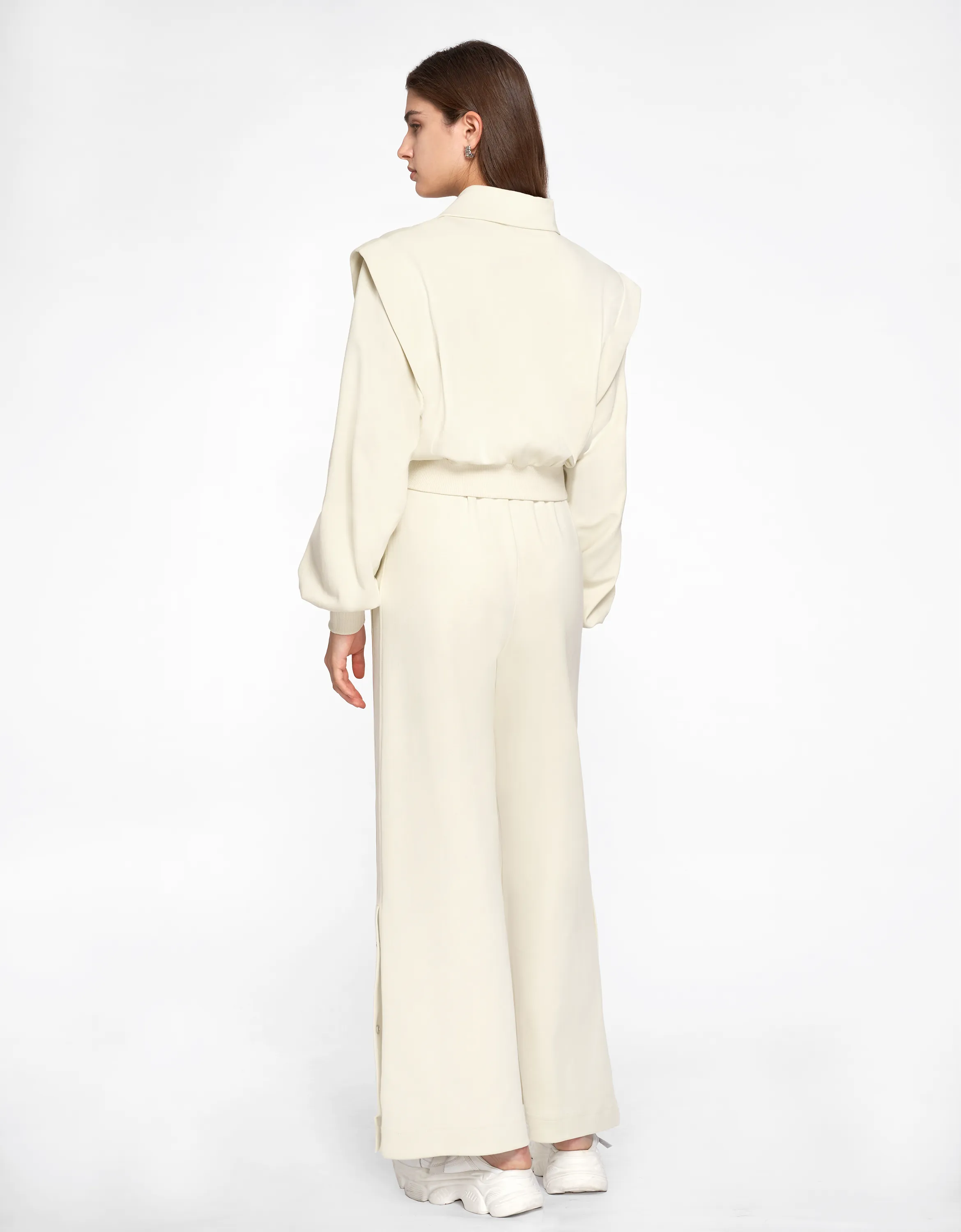 High-rise Wide-leg Knit Trousers