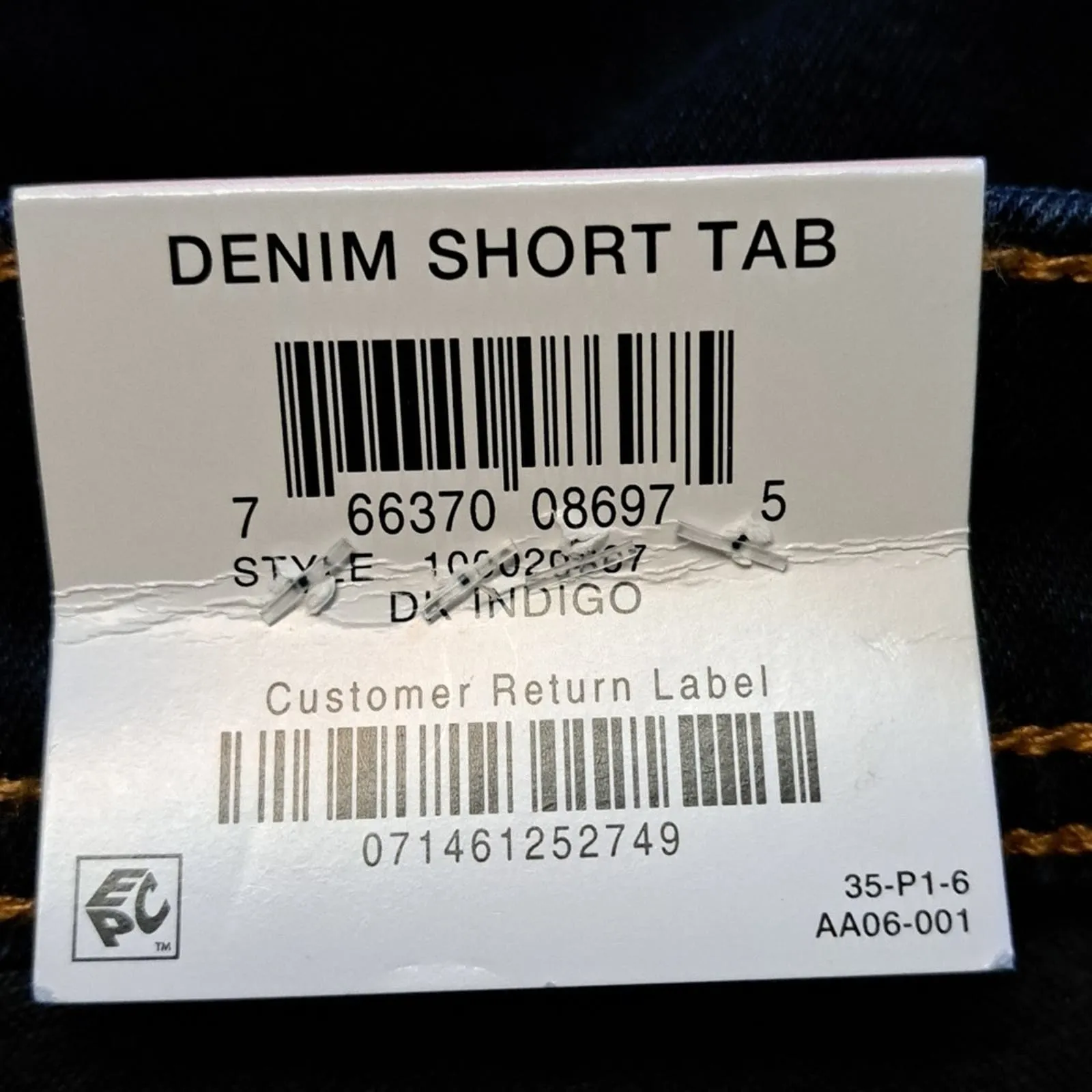 INC Tikglo Cuffed Denim Bermuda Shorts
