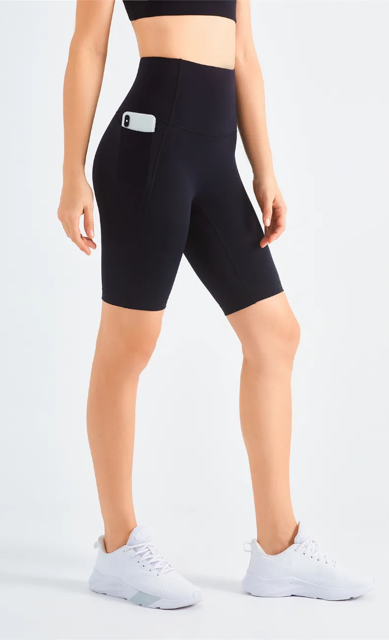 Isis High-Waist Seamless Biker Short With Pocket