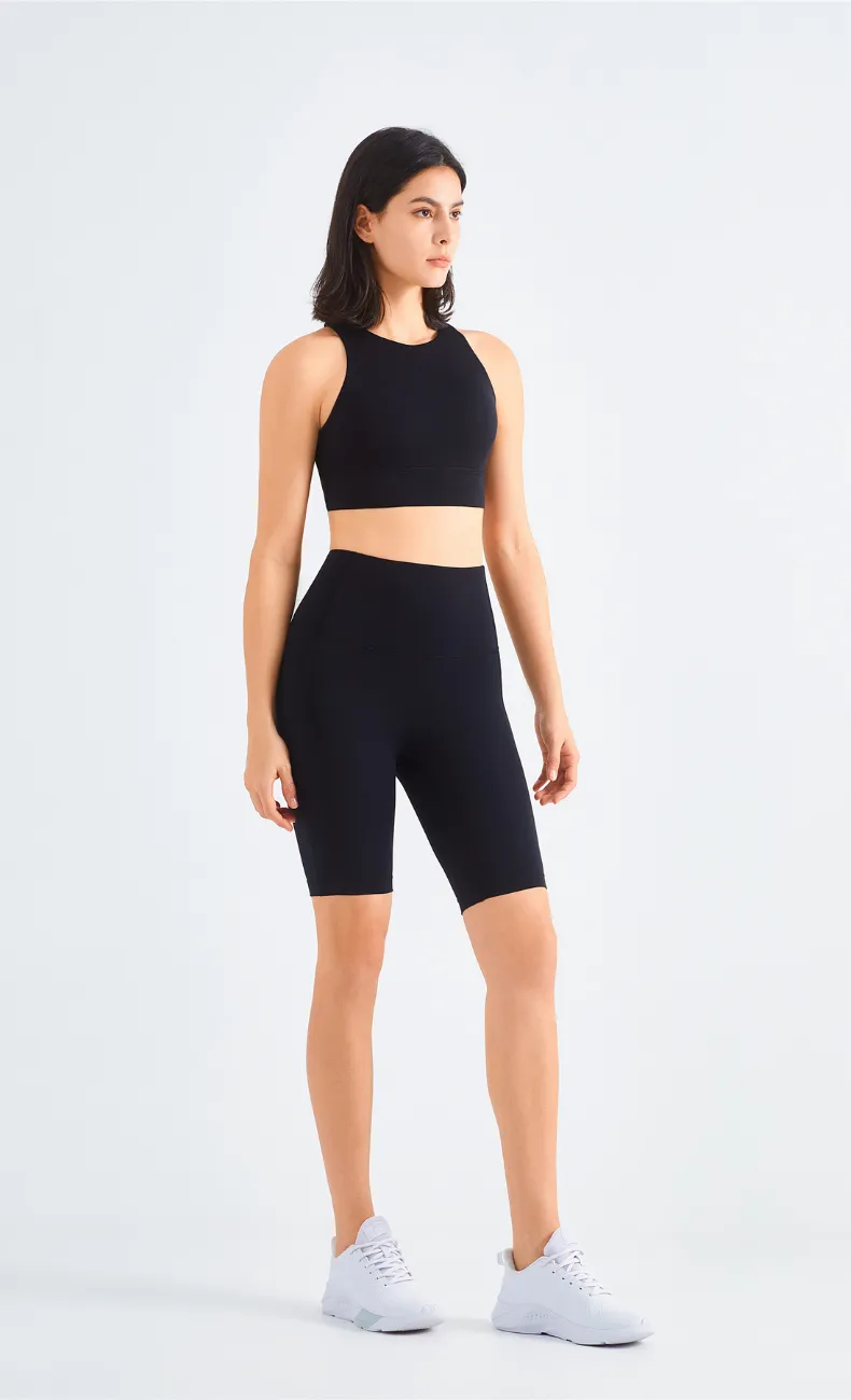 Isis High-Waist Seamless Biker Short With Pocket
