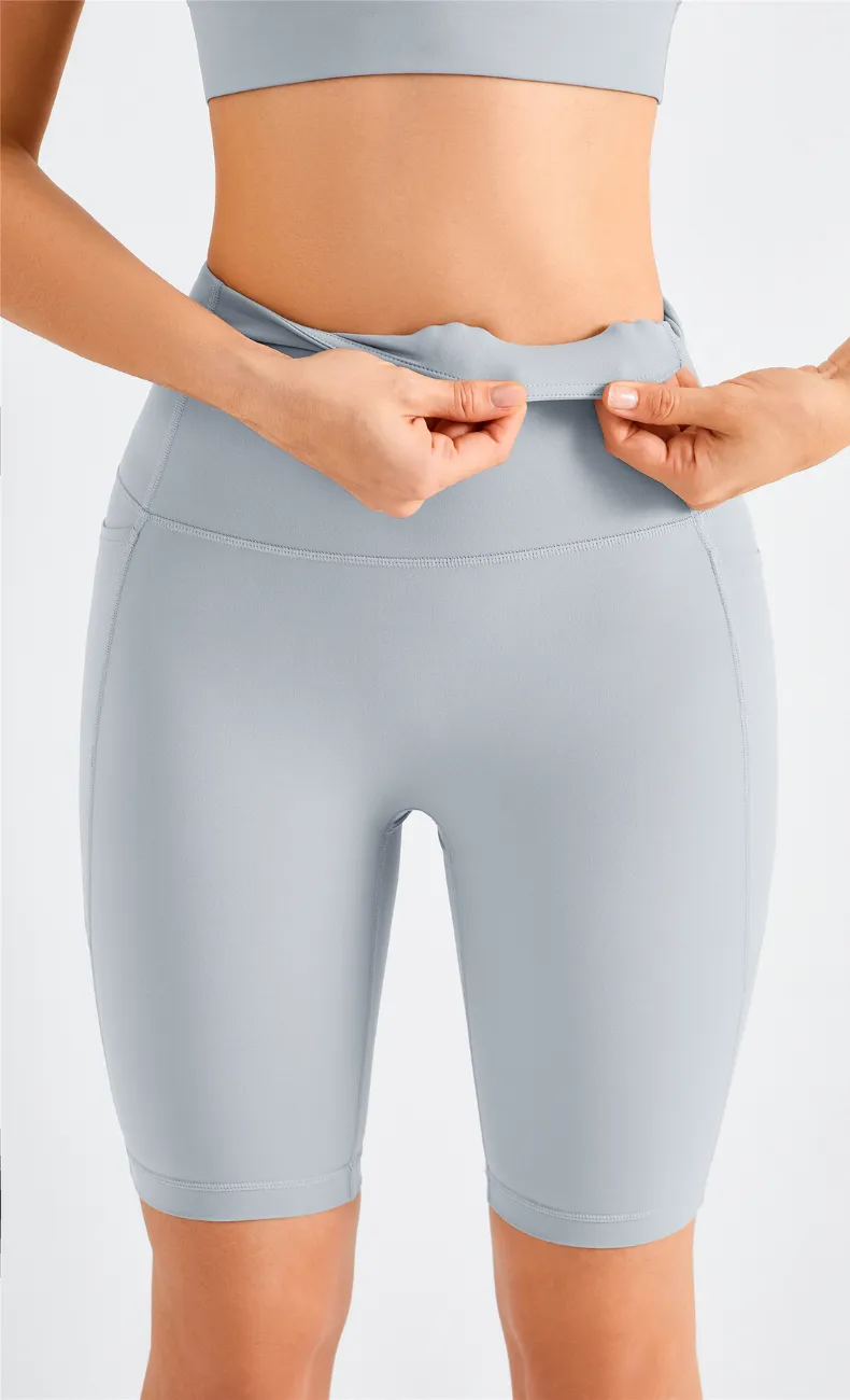 Isis High-Waist Seamless Biker Short With Pocket