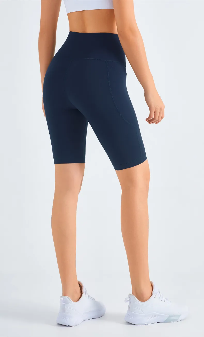 Isis High-Waist Seamless Biker Short With Pocket