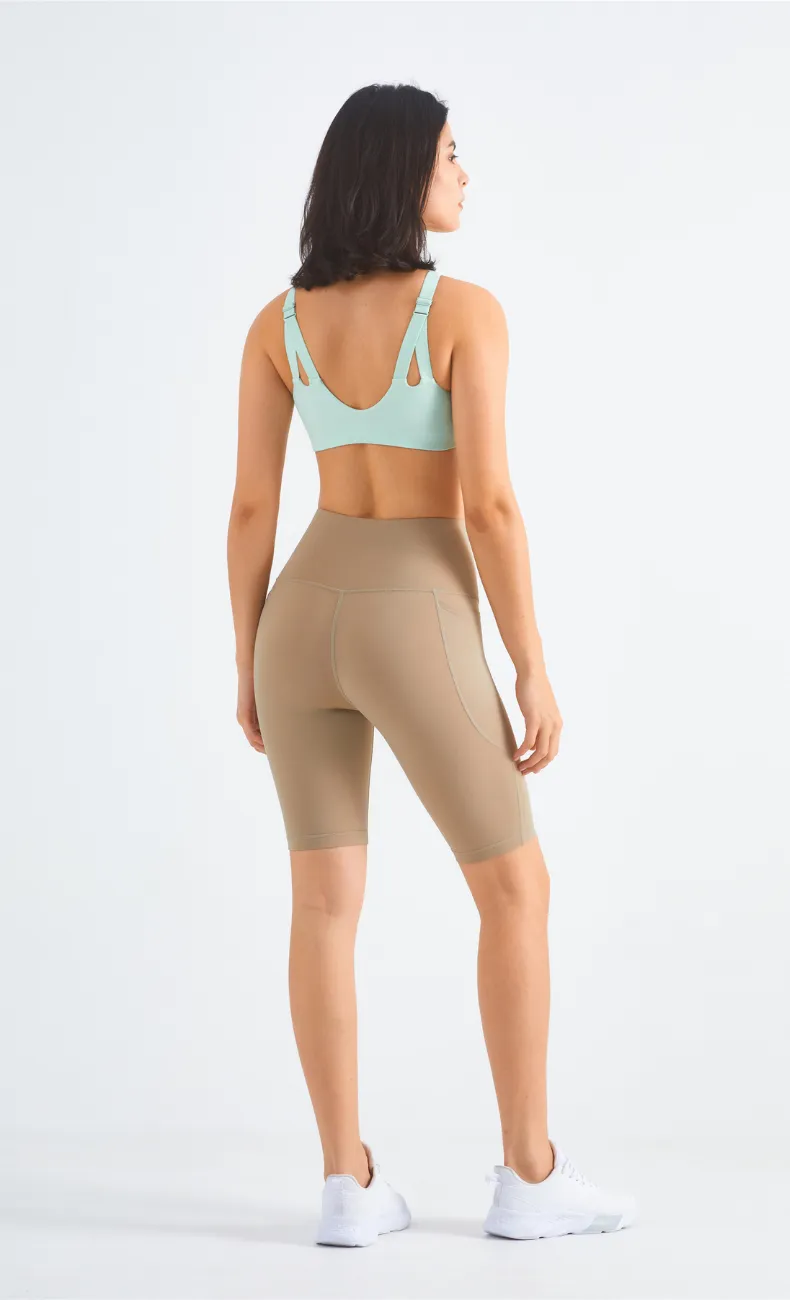 Isis High-Waist Seamless Biker Short With Pocket