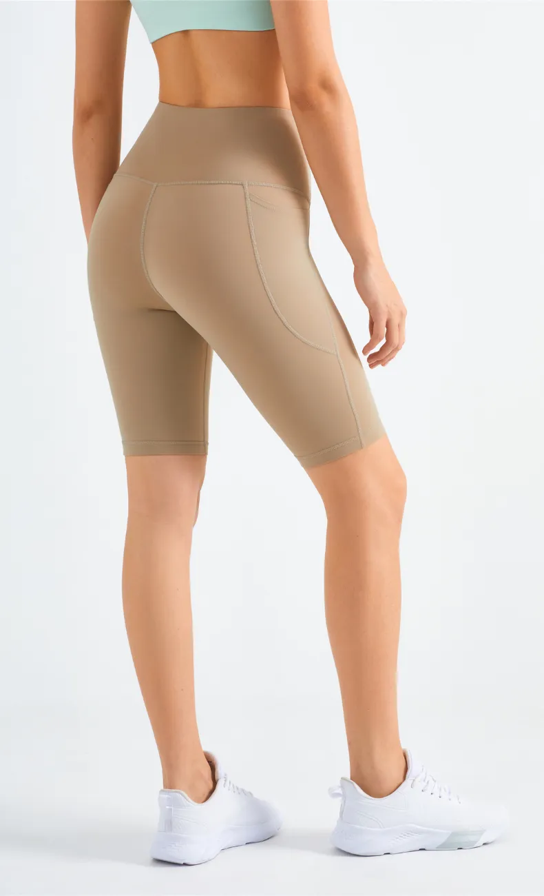 Isis High-Waist Seamless Biker Short With Pocket