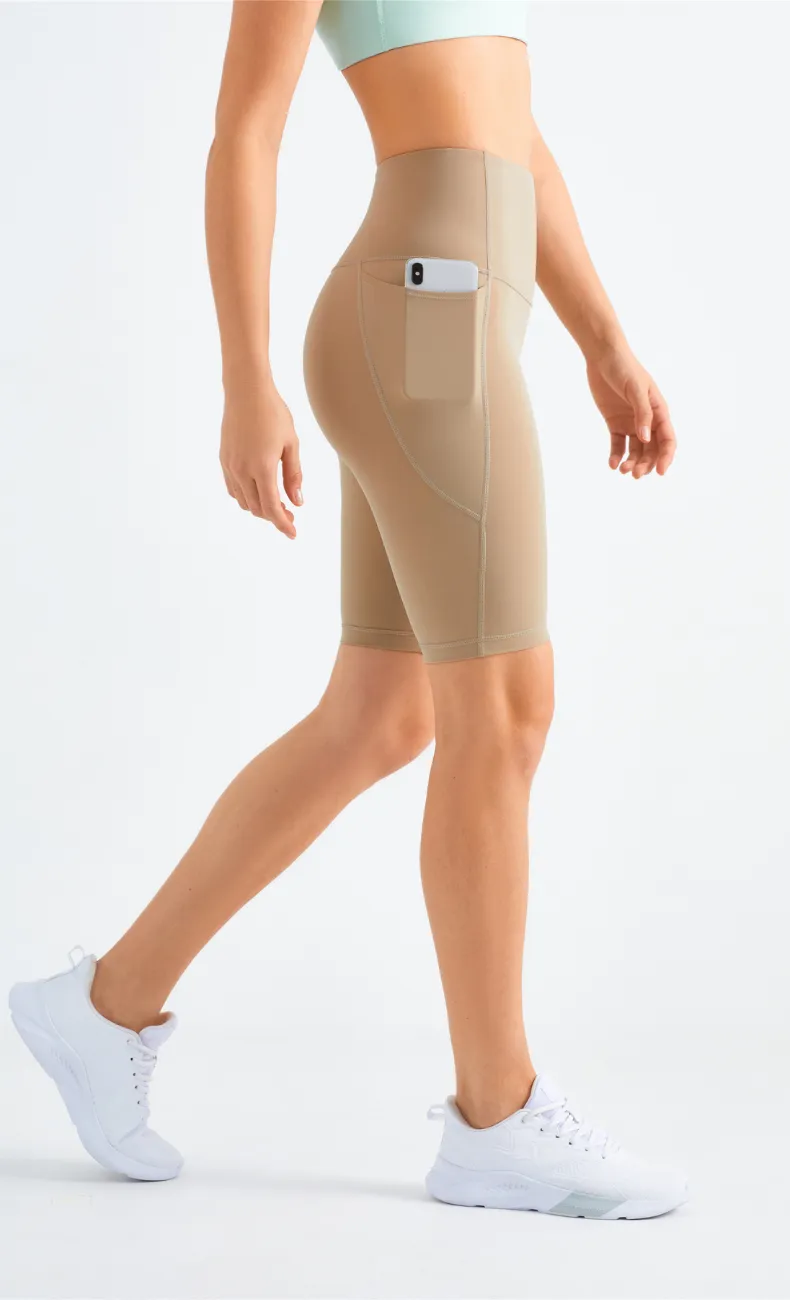 Isis High-Waist Seamless Biker Short With Pocket