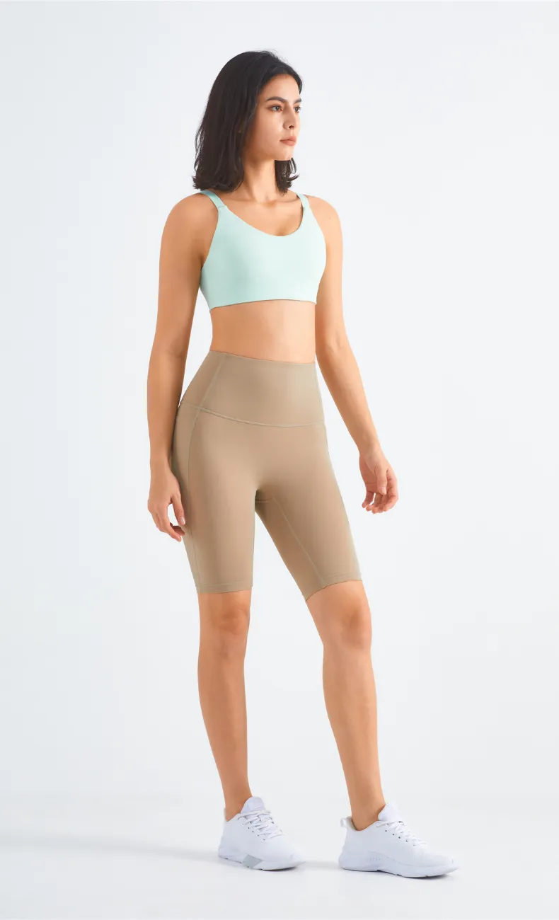 Isis High-Waist Seamless Biker Short With Pocket