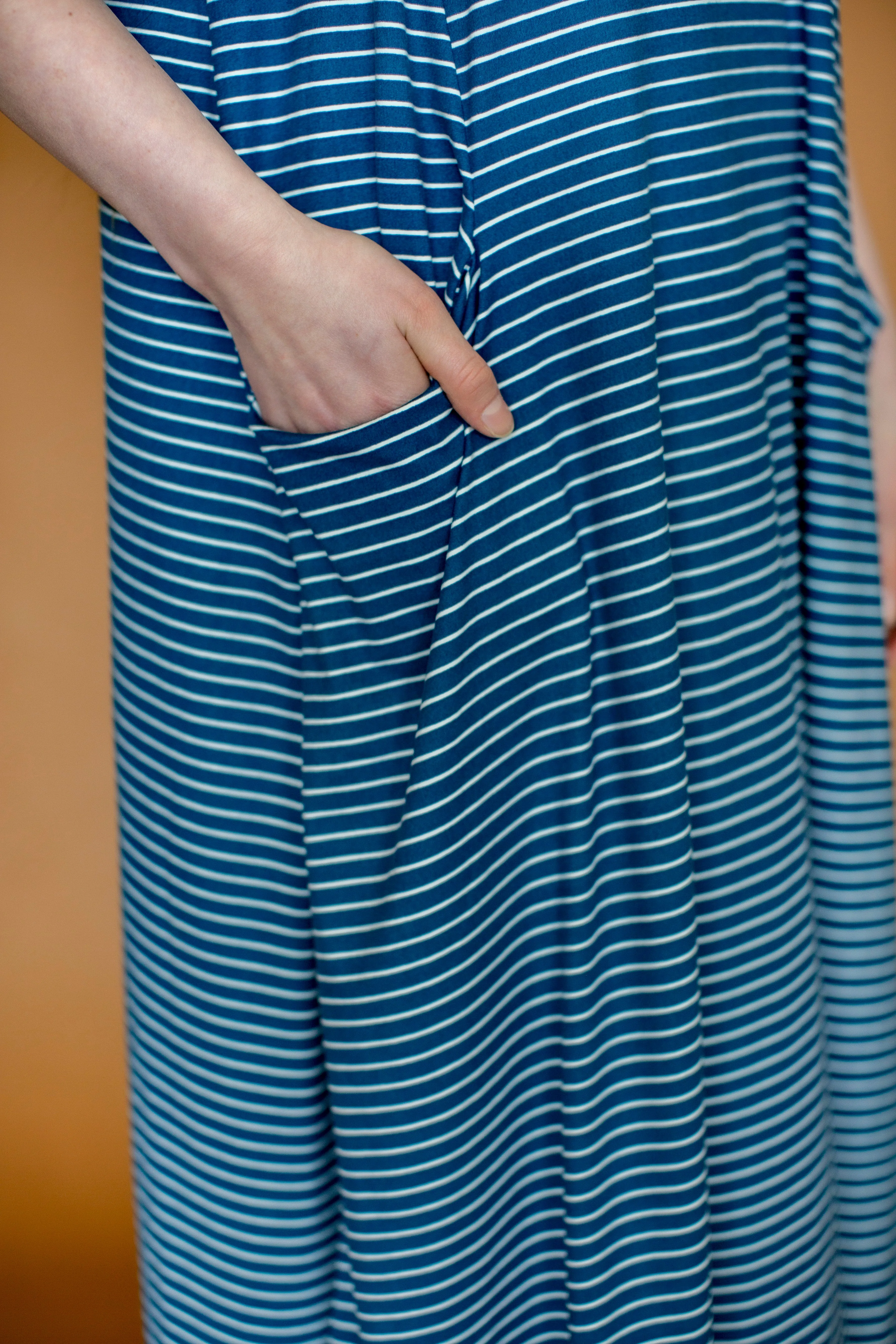 Jessi Dress Cobalt Stripe
