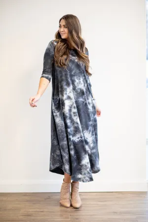 Jessi Dress Stormy Tie Dye