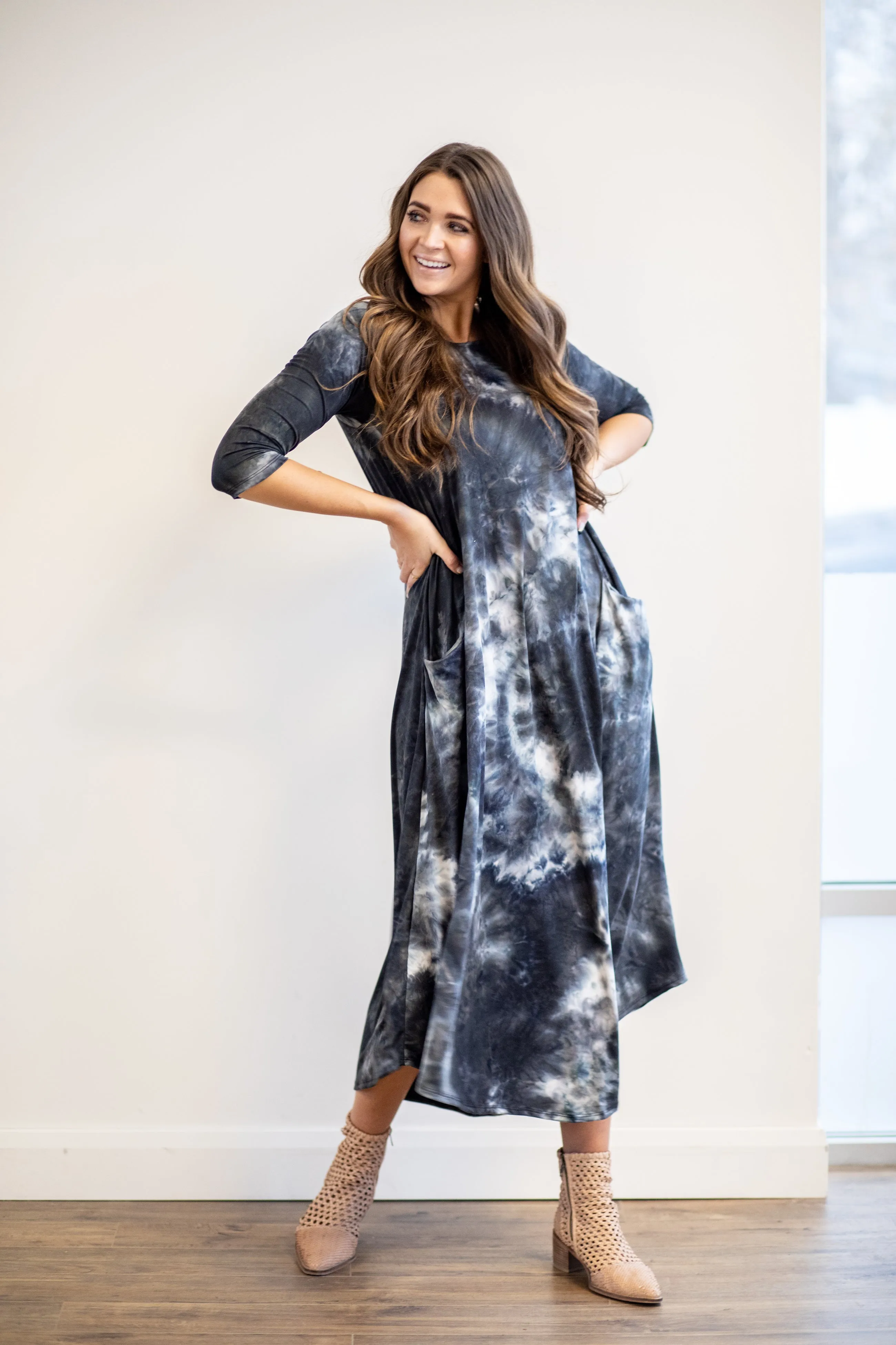 Jessi Dress Stormy Tie Dye