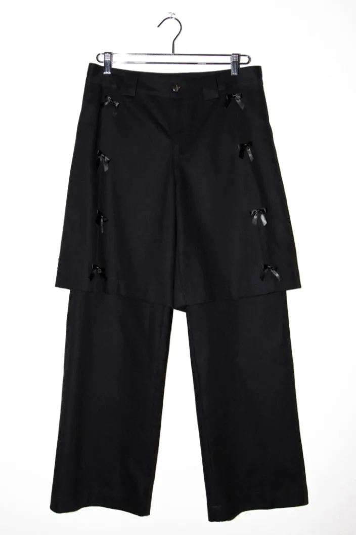 KkCo - Bow Down Double Trousers: Onyx