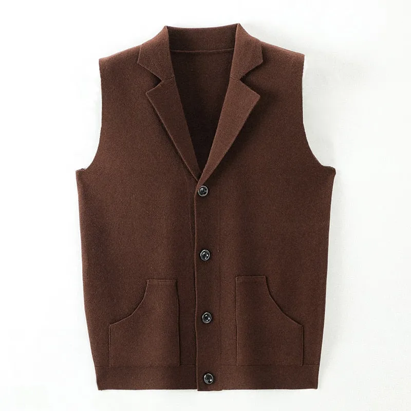 Knit Cardigan Casual Sweater Vest