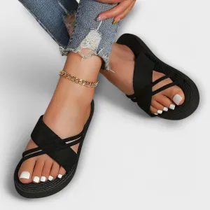 Lina Chic Cross-Strap Sandals