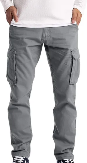 Men's Cargo Pants Sports Casual Jogging Trousers Lightweight Hiking Work Pants Outdoor Pant Men Casual