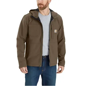 Men's Rain Defender Relaxed Fit Midweight Softshell Hooded Jacket