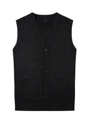 Men's V-Neck Cardigan Vest