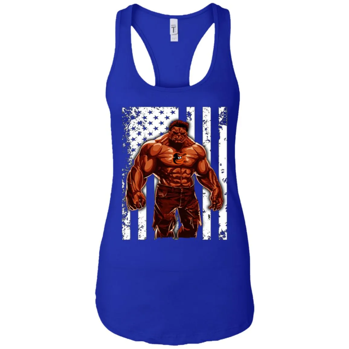 Mlb Giants Hulk Baltimore Orioles T-shirt Flag Women Tank Top