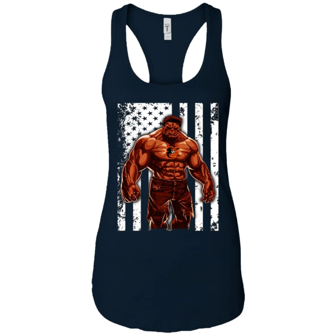 Mlb Giants Hulk Baltimore Orioles T-shirt Flag Women Tank Top