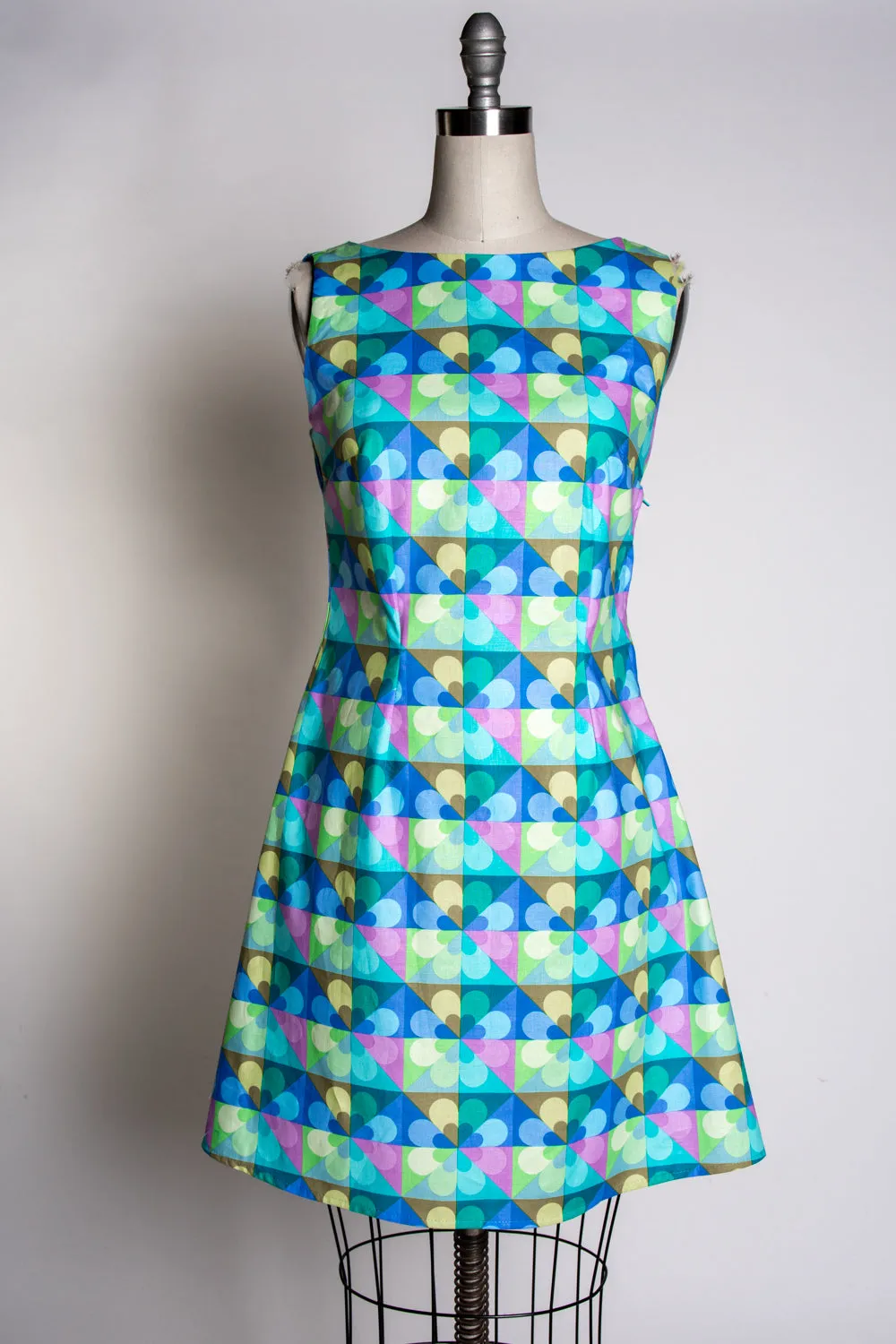 Nancy Shift Dress- Wonderland, Blue