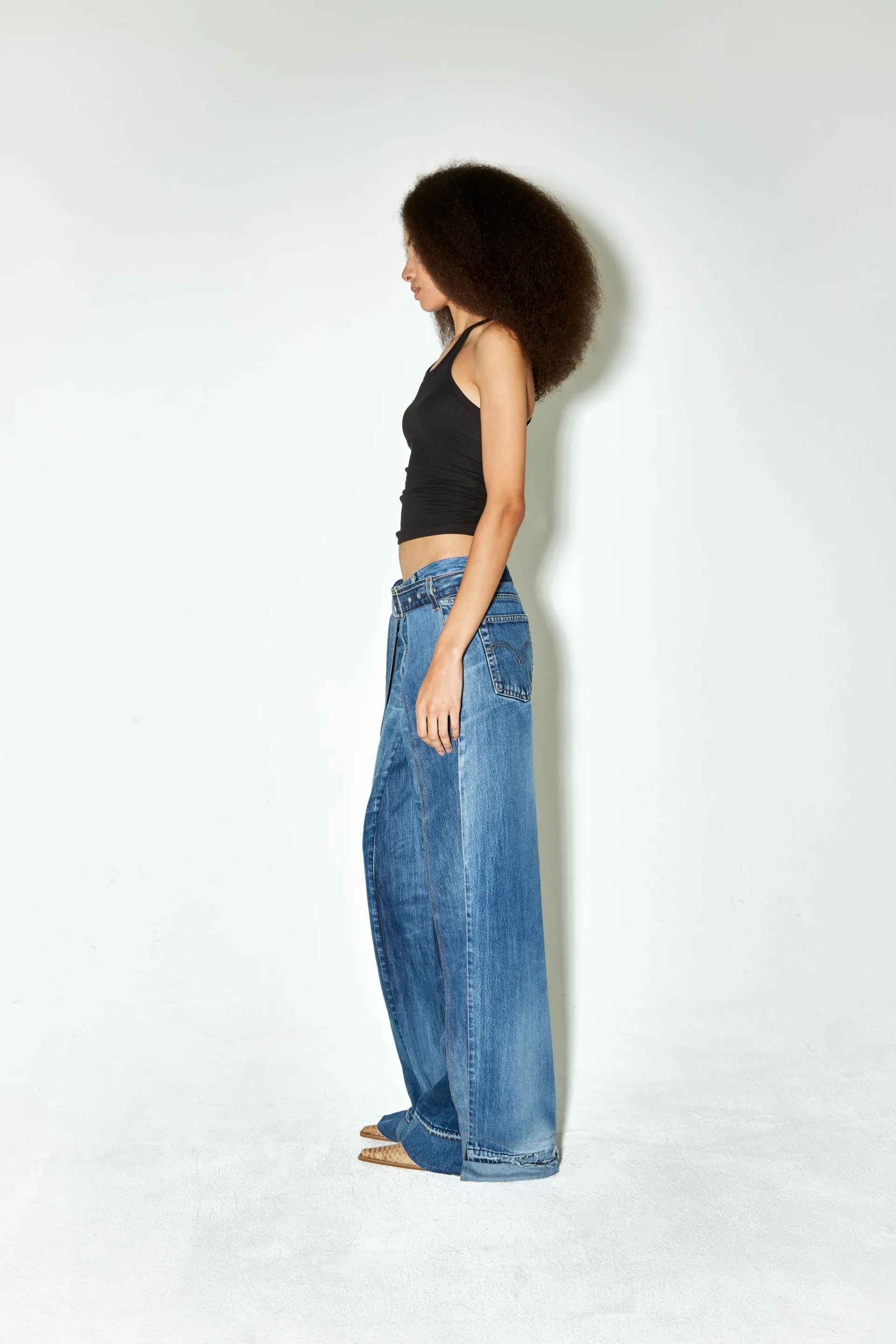 PALMSPRINGS upcycled pants denim