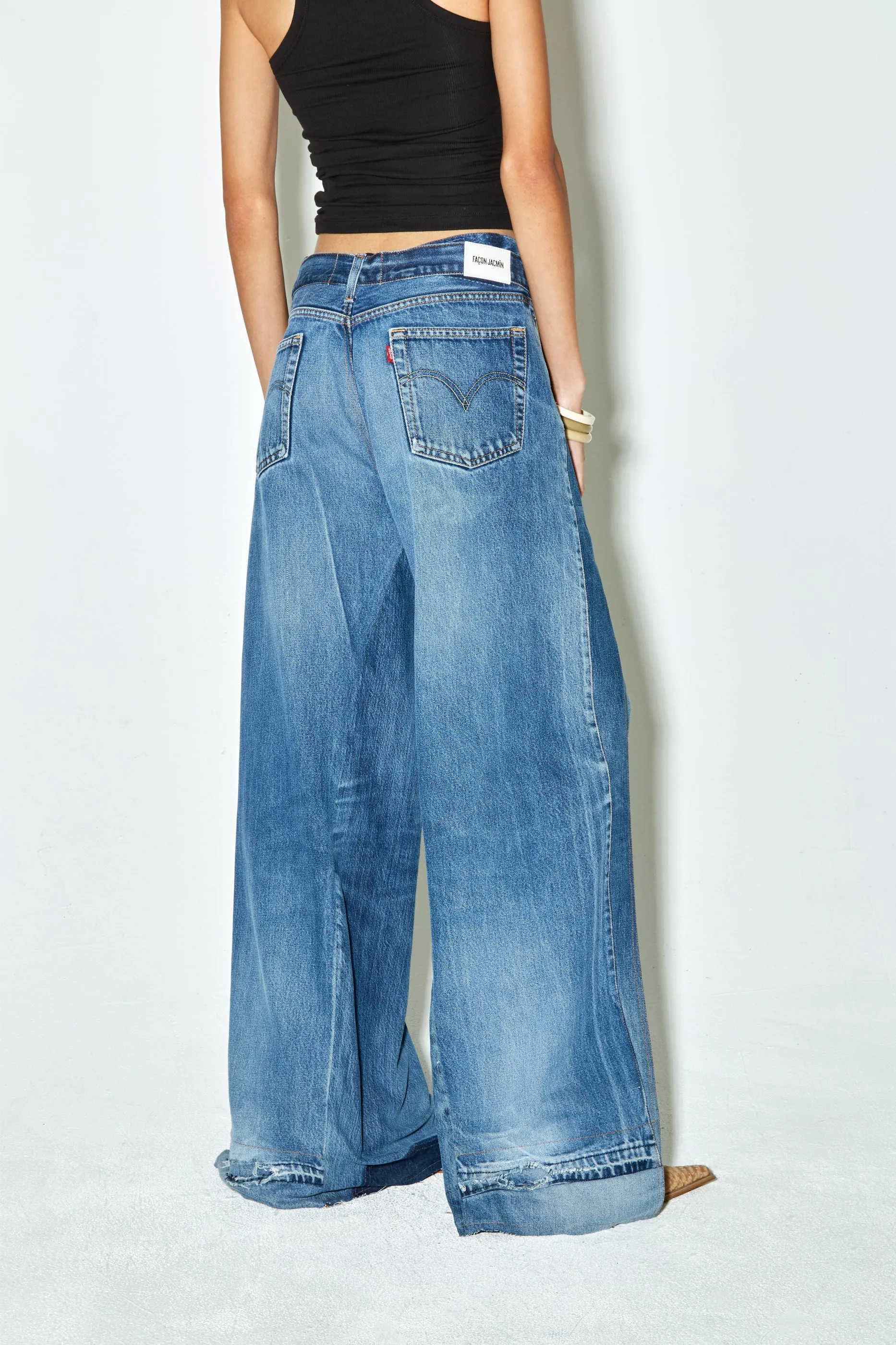 PALMSPRINGS upcycled pants denim