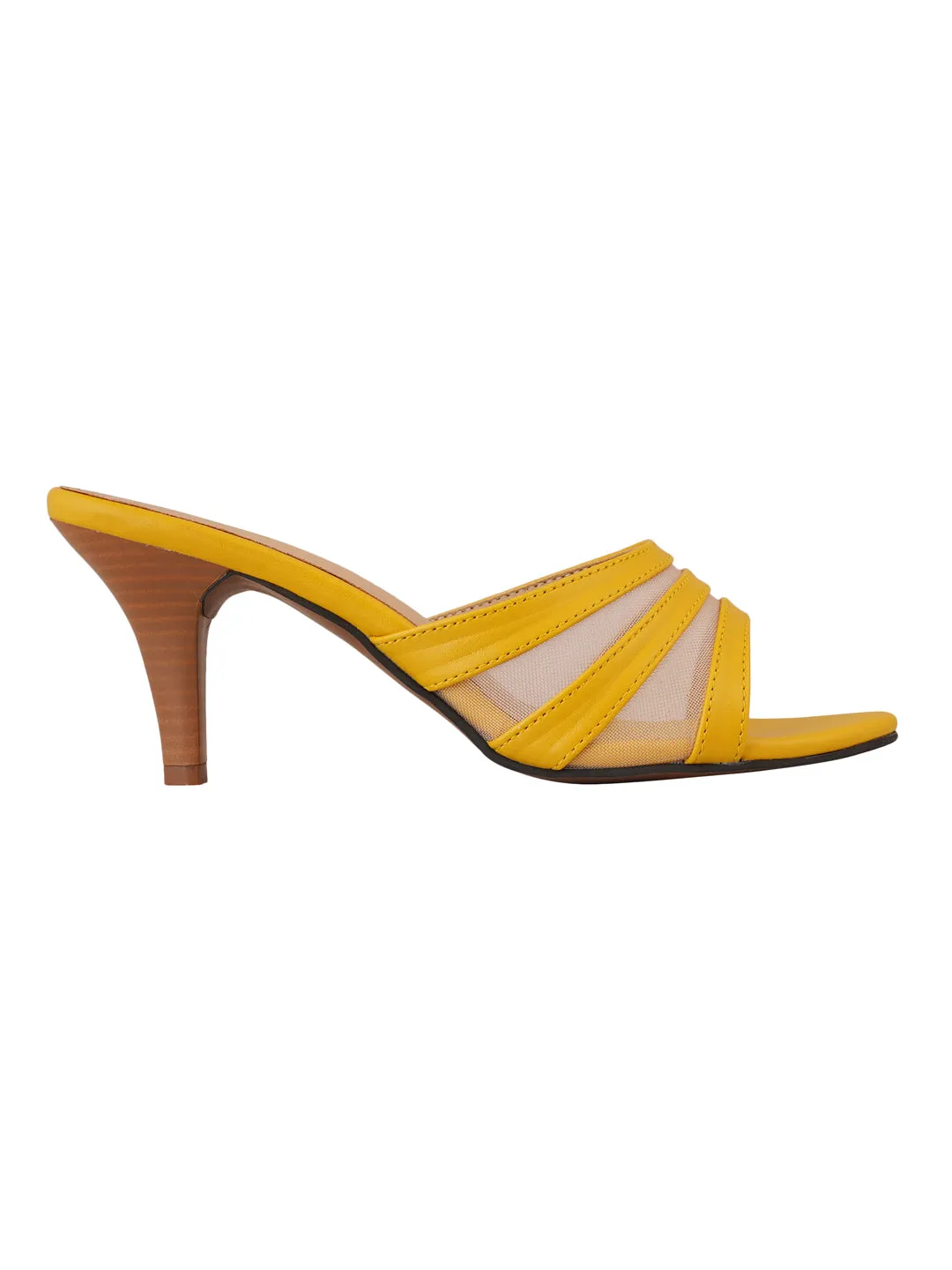 Pelle Albero Yellow women slippers