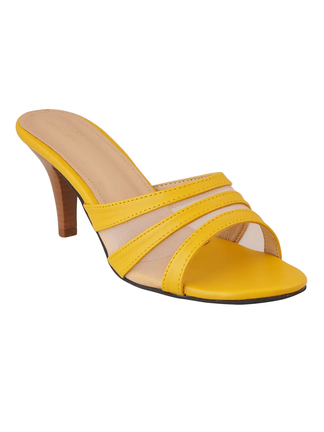 Pelle Albero Yellow women slippers