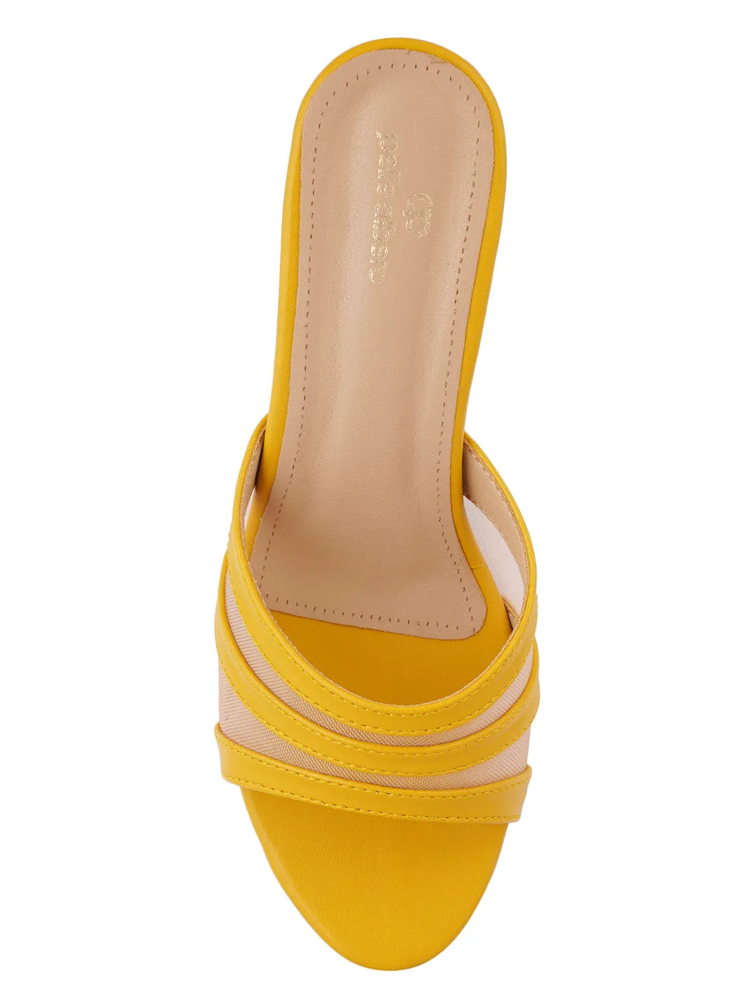 Pelle Albero Yellow women slippers